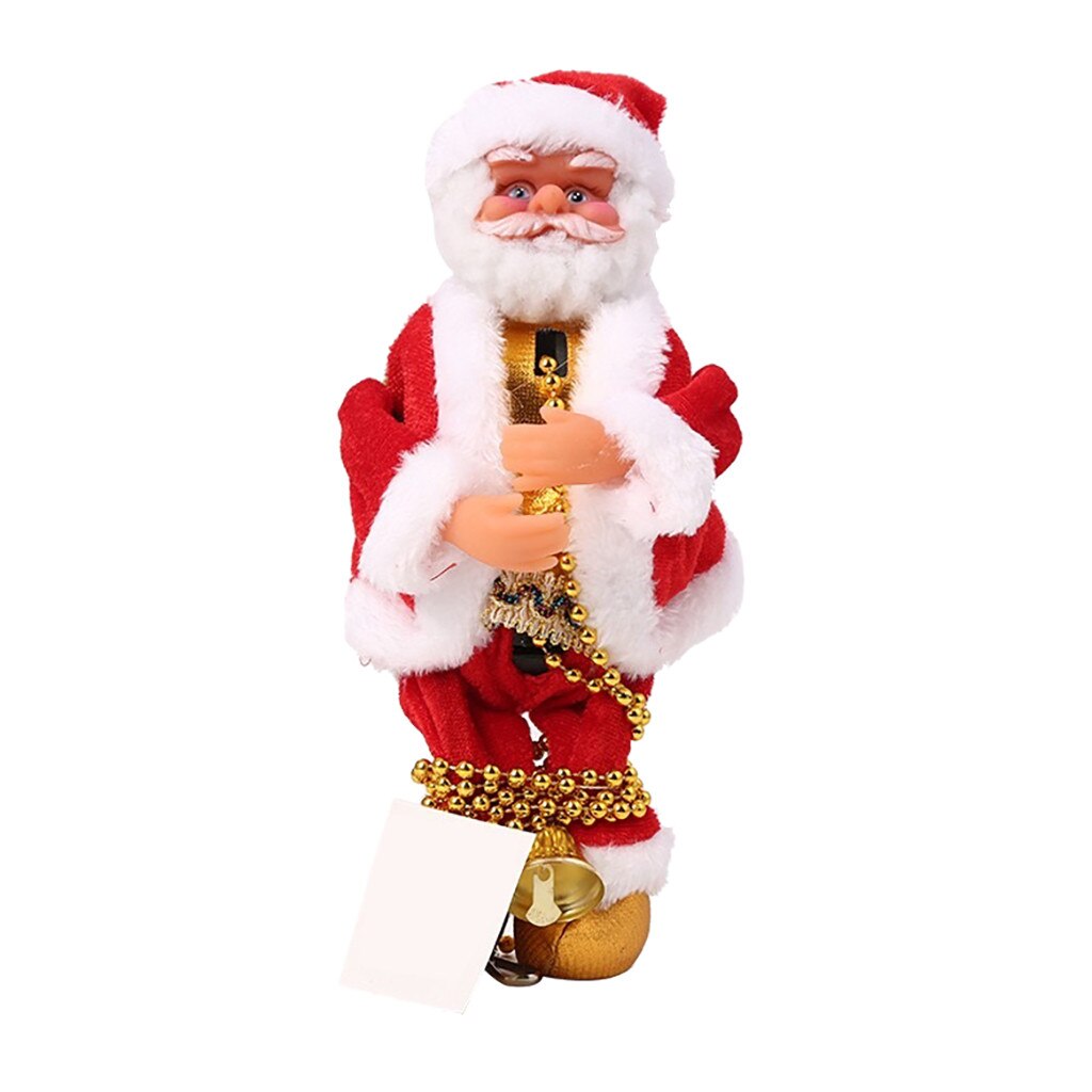 1 pc dekoration julemanden klatring legetøj elektrisk dukke juletræ hængende ornament udendørs indendørs dør væg dekoration 10.30: Default Title