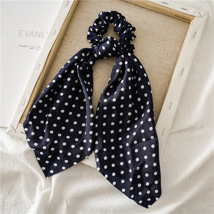 estampado de leopardo lazo largo de satén cinta cola de caballo bufanda lazo para el cabello Scrunchies mujeres niñas bandas elásticas para el cabello accesorios para el cabello: Champán