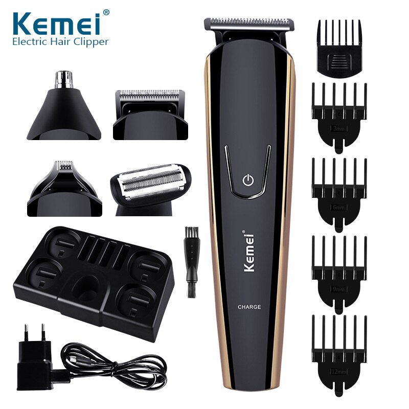 5 In 1 Hair Trimmer Personal Care Kit Rechargeable Nose & Hair & Beard Trimmer Multi-functional Male Electric Hair Clipper: without box