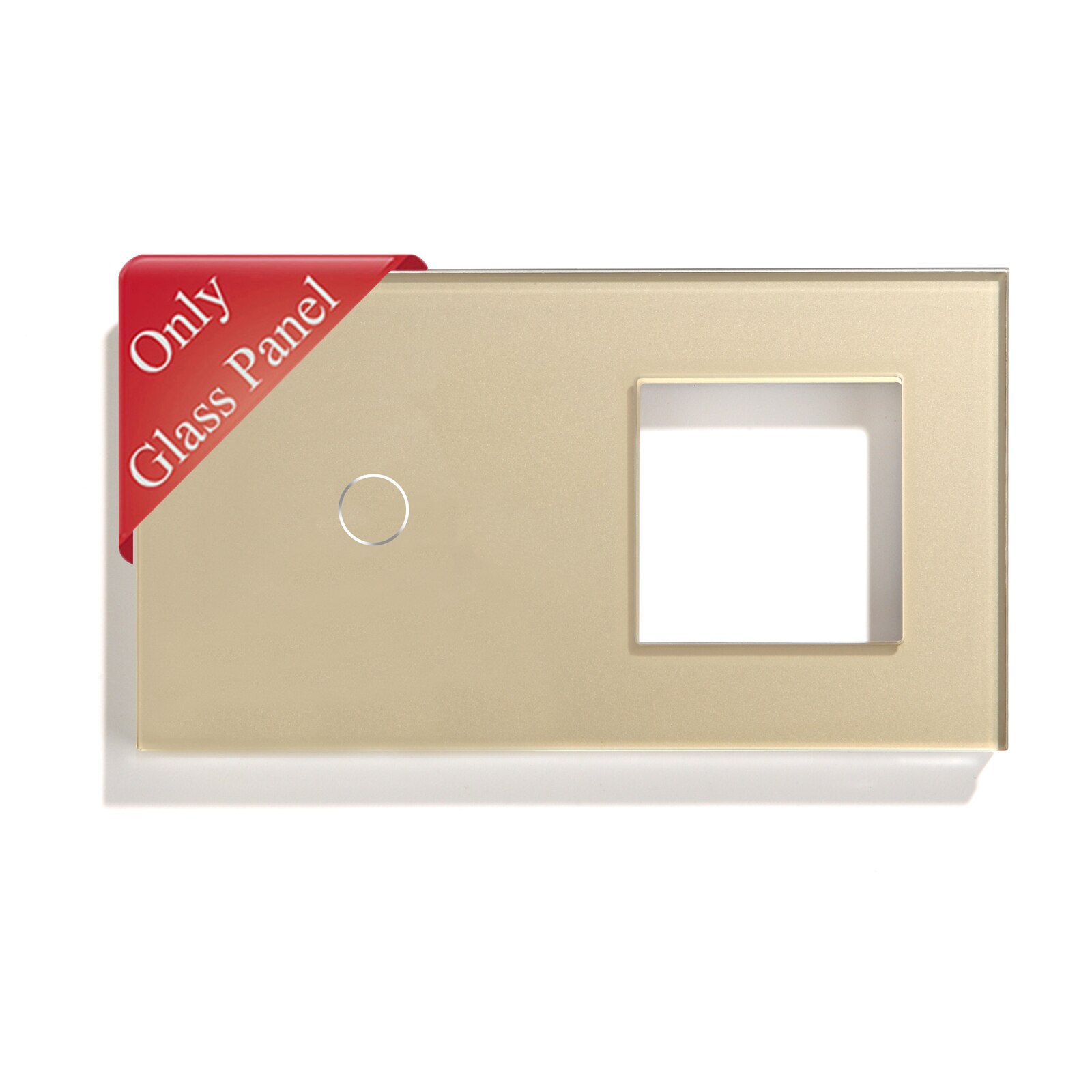 Bseed 157Mm Glas Frame Pearl Crystal Glass Panel Eu Standaard Wit Zwart Gloden Grijs Glas Frame 4 Kleuren: Goud