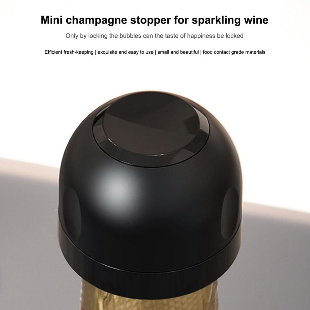Mini Champagne Wijn Stopper 7 Dagen Om Verse Rotary Lock Vacuüm Fles Sealer Voor Cava Prosecco Mousserende Wijn Bar gereedschap