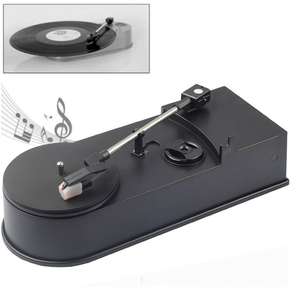 33/45RPM LP to MP3 Converter USB Vinyl Record Player 2 Speed Turntable Mini Phonograph