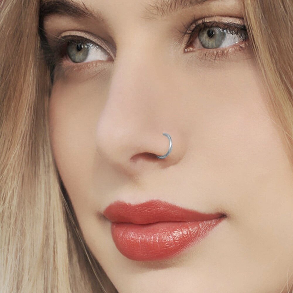 Unique étoile 100% en acier inoxydable en forme de U faux nez anneau Imitation cerceau Septum Piercing bijoux pour les femmes directe