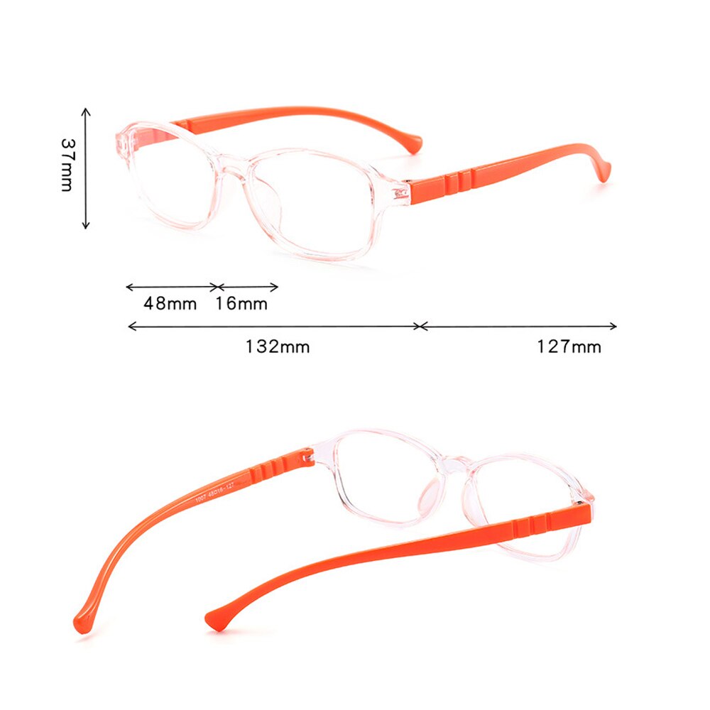 1PC Kid Glasses Ultra Light Frame Computer Glasses Anti-blue Light Eyeglasses Eyewear Boys Girls Vision protection Lynx Glasses