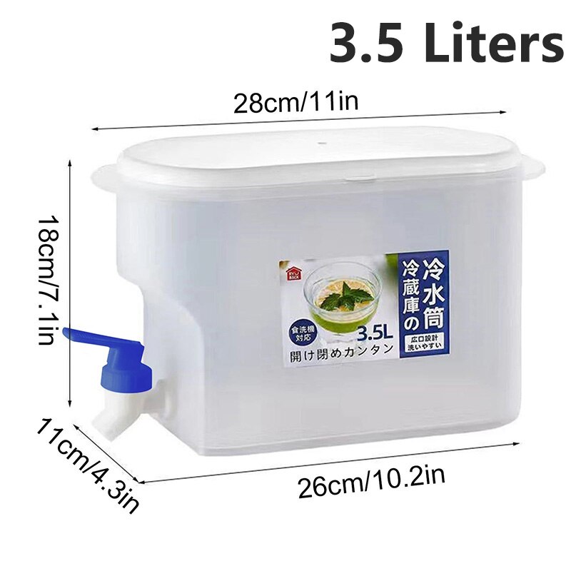 Cold Kettles Large Capacity Refrigerator Cold Water Container For Lemonade Beverage Dispenser With Tap Teapot Cold Water Jug Pot: 03