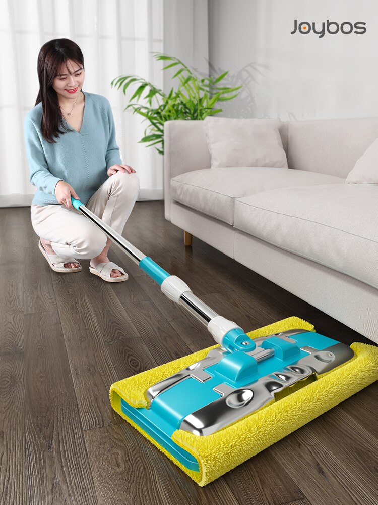 Nat Mops Clamp Mop Microfiber Doek Hout Tegels Vloer Mop 360 ° Roterende Stof Platte Lui Mop Grote steady Mop