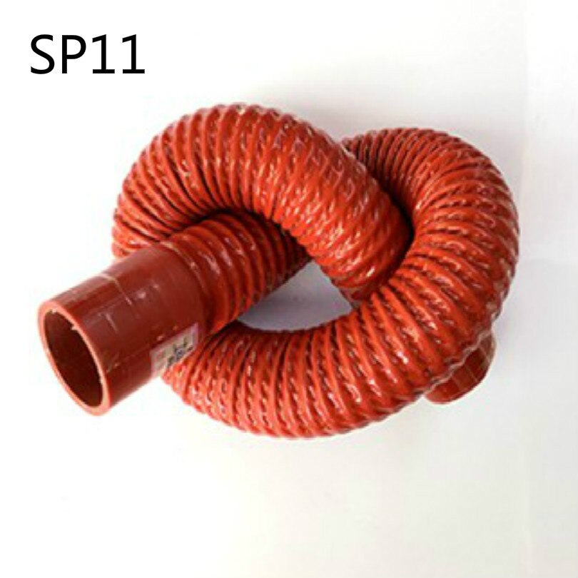 Sp11 silikoniletku välijäähdytin silikoni turboletku silikoni imuletku aallotettu putki teräslangan sisähalkaisija 38-65mm