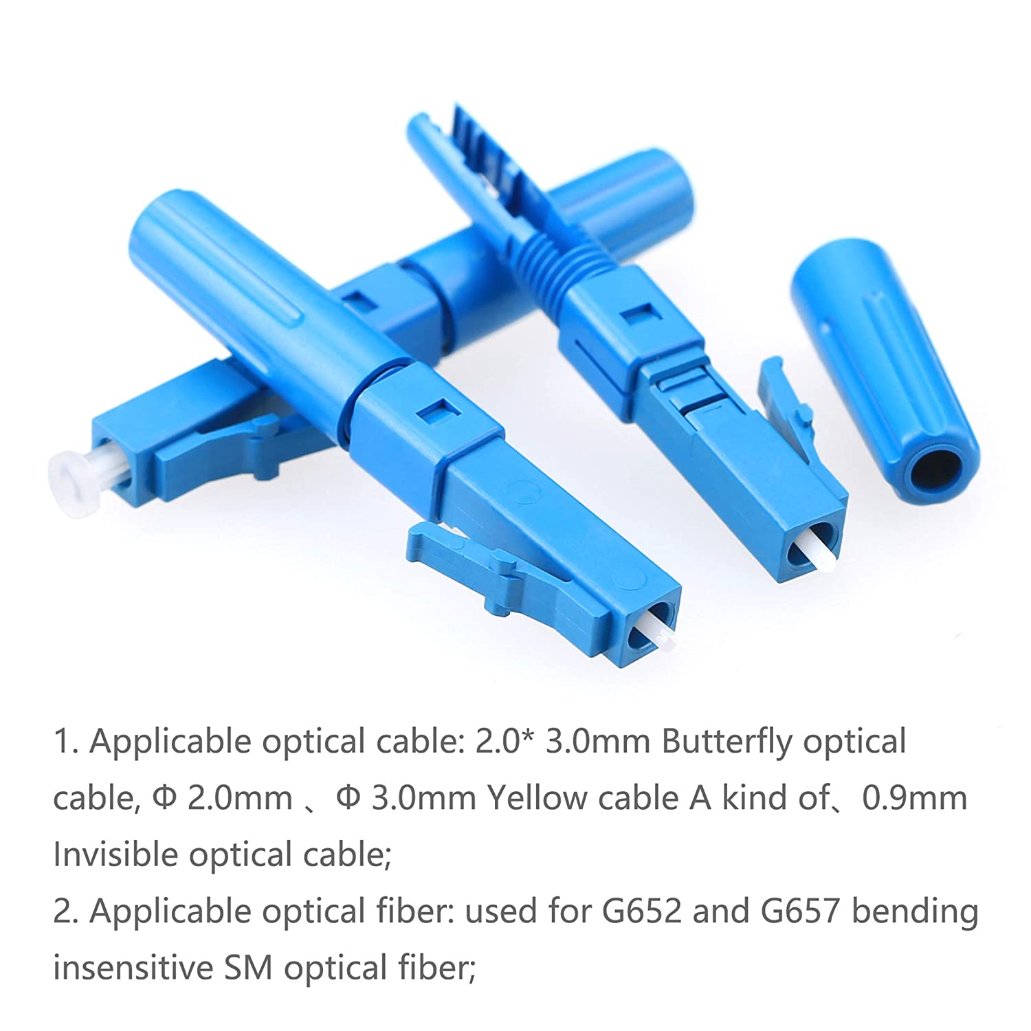 5 pieces /pack FTTH LC-（UPC/APC Optical Fiber Cable Quick LC Fast Connector Adapter (5pcs)