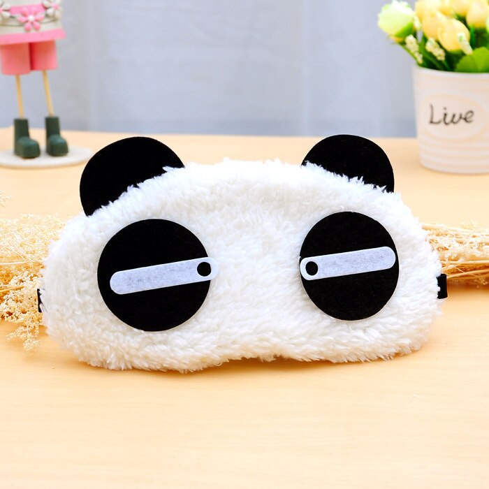 Mignon Panda Face de Couchage Masque Pour Les Yeux Yeux Bandés Voyage Sommeil Aide: Askant Panda