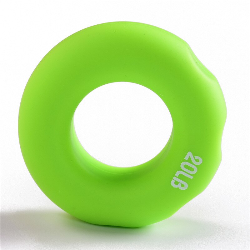 Kindergarten Children Spring Grip Circle Game Kids Circle Silicone Ring Young STUDENT'S Training Arm Power Rainbow Ring: Hand Turn Green