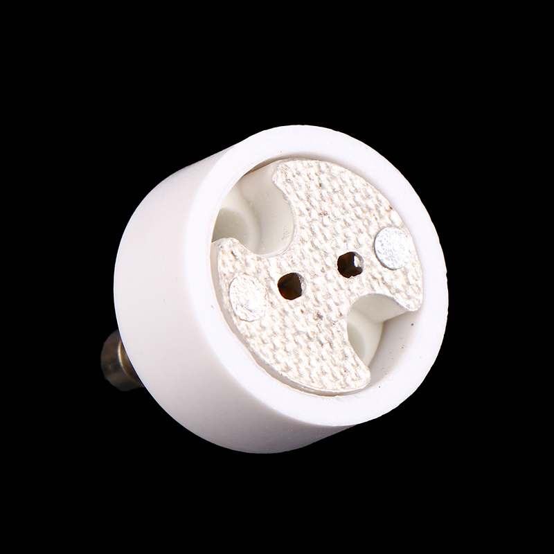 Base de enchufe de cerámica de , bombilla LED halógena, GU10 a MR16, G4, GU5.3, adaptador de Pin GY6.35, convertidor blanco, portalámparas