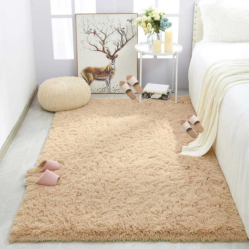 Alfombra de felpa para sala de estar, cojines para el suelo del sofá, alfombra moderna suave y esponjosa para el hogar, alfombra de juego para dormitorio de niños, de navidad