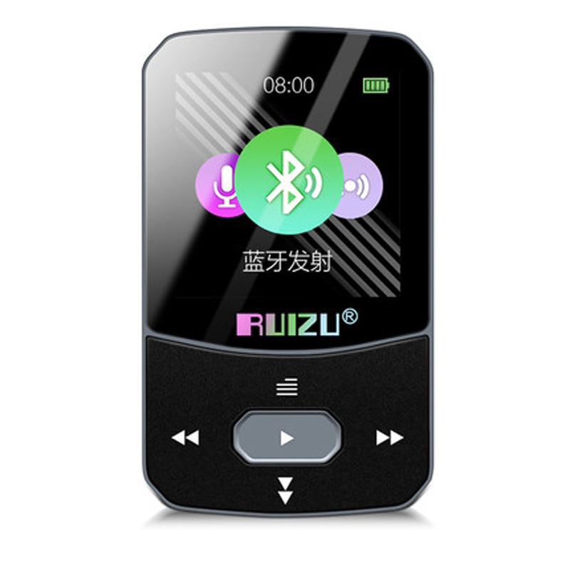 Original RUIZU X52 x55 Sport Bluetooth MP3 Player 8gb Clip Mini with Screen Support Pedometer