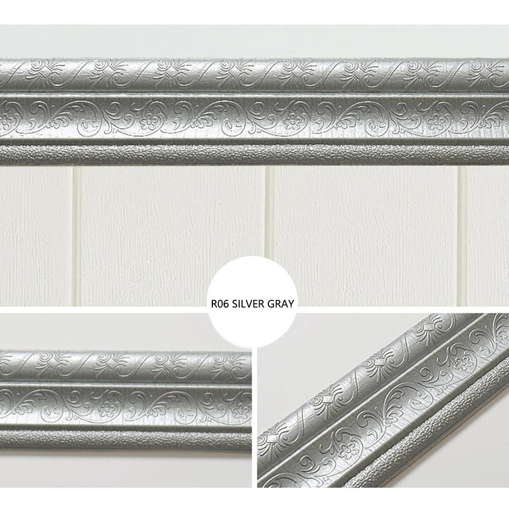 Waterproof Border Wall Sticker Top Corner Line Wall Edge Strip Wall Waist Line Sticker Tiles Wallpaper Border 3D Wall Decor