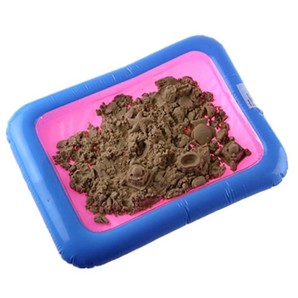 Funny Kids Zand Lade Vierkante Opblaasbare Verhoogde Grote Zandbak Pvc Lade Kasteel Stapelen Spelen Speelgoed Voor Kinderen 60Cm X 45Cm