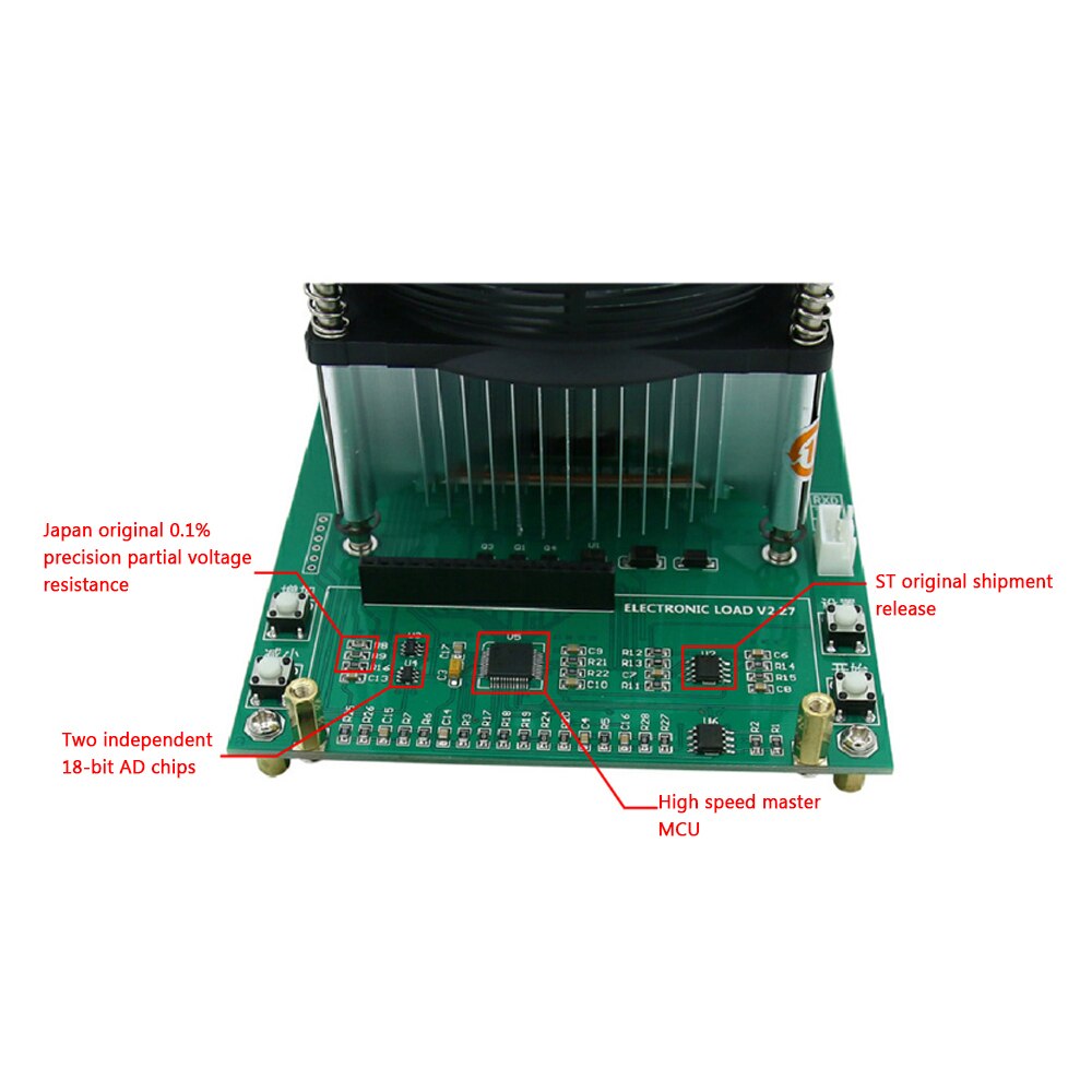 Discharge Capacity Tester 150W Constant Current Electronic Load 60V 10A Battery Tester Discharge Capacity Meter