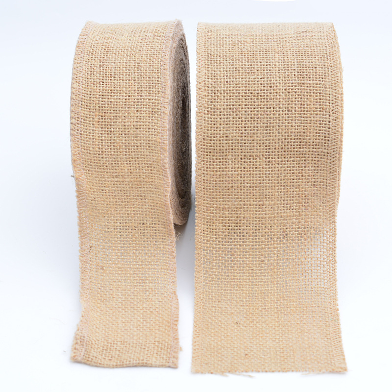 1-10Meters/Roll Natural Jute Burlap Lace Hessian Hemp Ribbon Vintage Rustic Wedding Party Christmas Decor DIY Crafts Packag