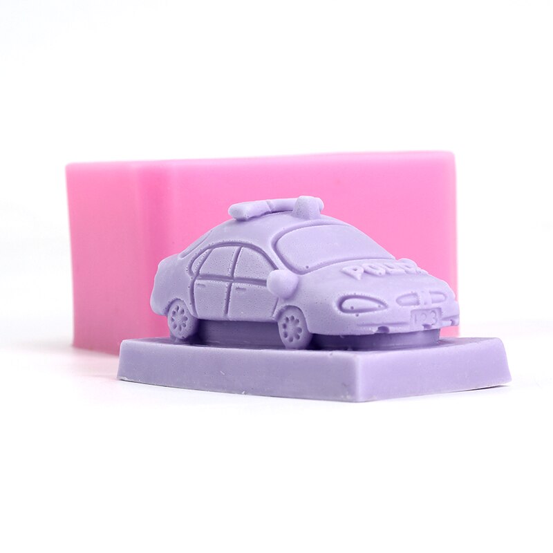 Handgemaakte zeepmal 3d cartoon autovormige harsmal diy zeepmaakgereedschap