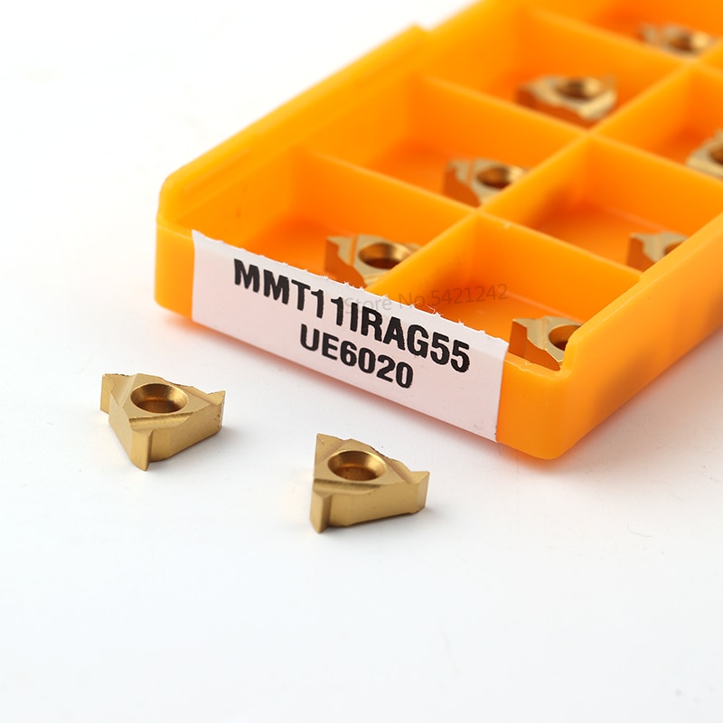 10 stuks mmt 16ir 16er ag55 vp15tf ue6020 us735 draad draaigereedschap hardmetalen blad cnc draaibank sleuf wisselplaat 11er ag55 11ir ag55