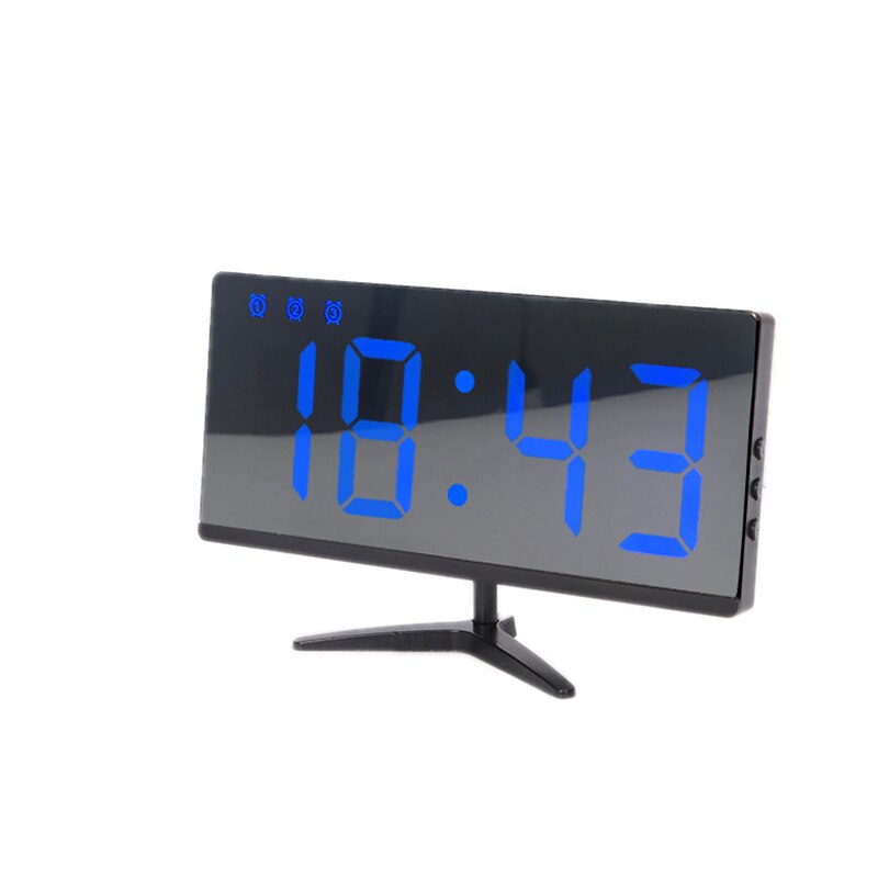Alarm Clock Simple Borderless Multifunctional Electronic Clock Mirror Clock Can Be External Power Supply Desk Clock Dig