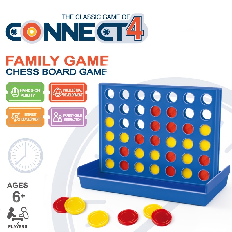 The Classic Game Of Connect 4 Game For 2 Players; Connect 4 Grid Get 4 In A Row Game For Kids Ages 6 And Up Backyard Games For