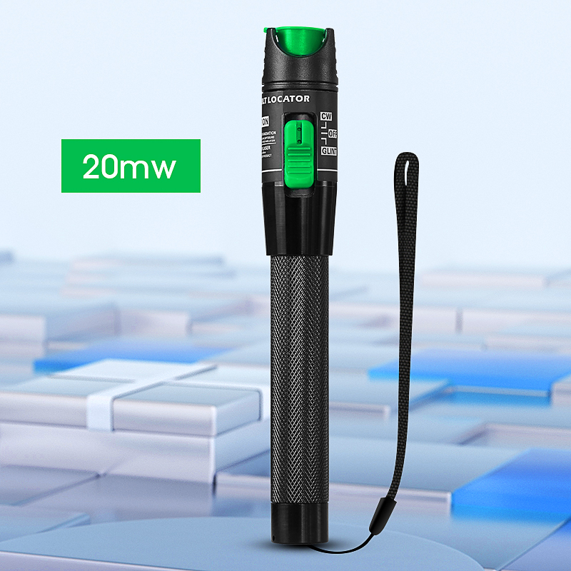 Medidor de potencia óptica (OPM -50 ~ + 26dBm) y localizador visual de fallos (1/10/20/30/50mw VFL) Kit de herramientas de prueba de cables de fibra óptica FTTH (opcional): Gris