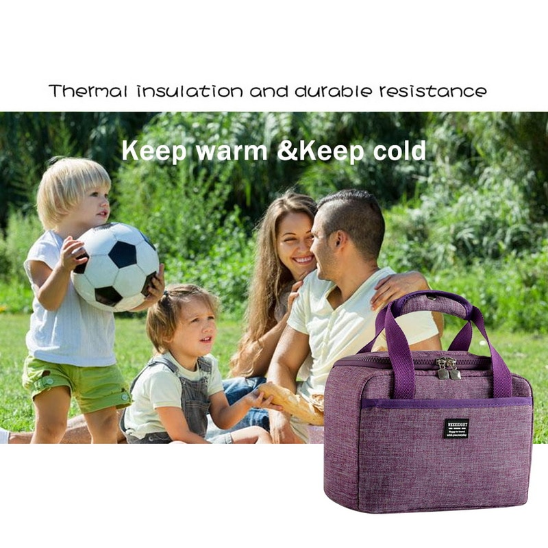 Tragbare Mittagessen Tasche Neue Thermische Isolierte Mittagessen Box Tote Kühler Handtasche Bento Beutel Abendessen Behälter Schule Lebensmittel Lagerung Bags2020