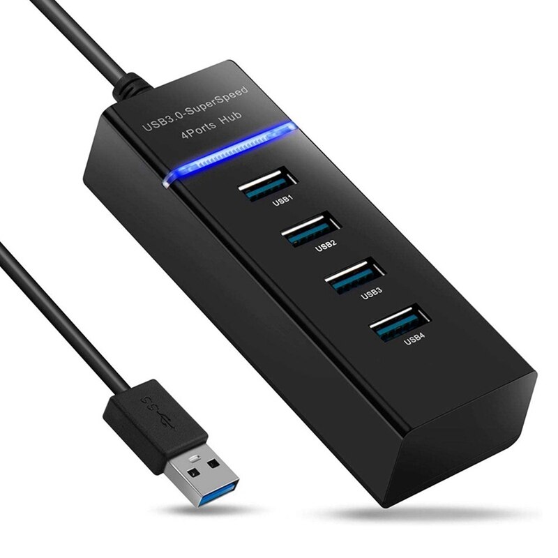 High Speed Usb 3.0 Hub 4 Port Splitter Adapter 5Gbps Draagbare Voor Pc Laptop Ultrabook Notebook Tablet Computer