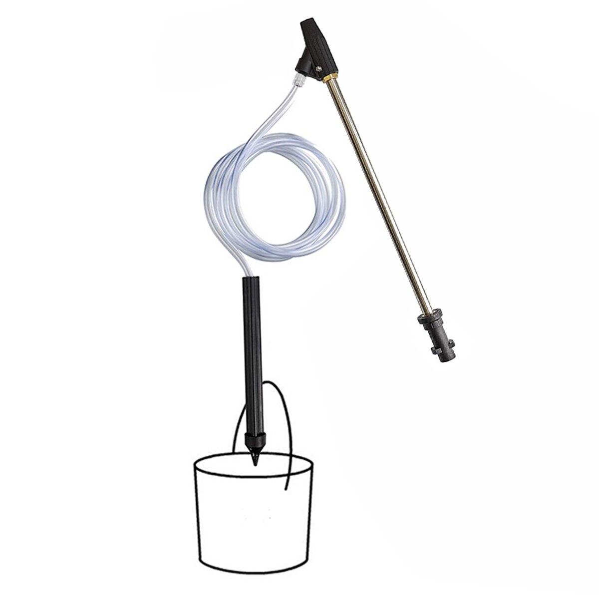 Lanza de pulverización de alta presión, boquilla Turbo + Tubo de chorro de arena para lavadora de coche Serie K, chorro de arena húmeda, accesorios para coche