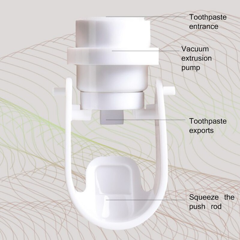 Auto Automatic Toothpaste Dispenser Wheat Straw Squeezer Bathroom Wall Mount for Toothpaste Dispenser Stand Gadget