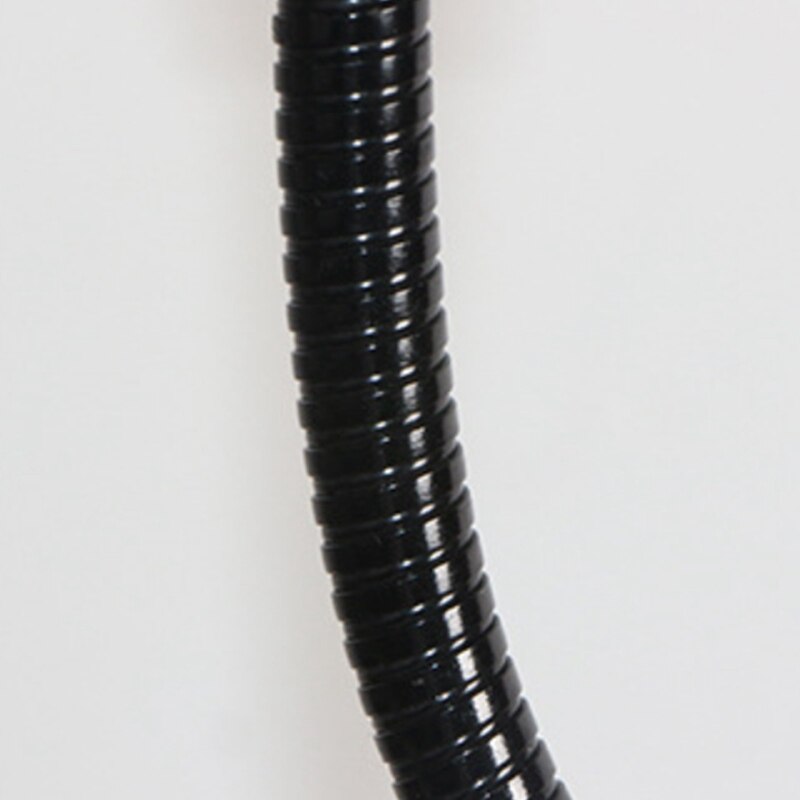 Iron Threaded Microphone Gooseneck Bendable MIC Neck Black 15cm Microphone Replacement Accessory