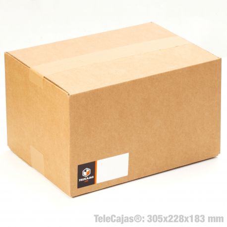 TeleCajas® | 305x228x183 mm | (30x) Caja Cartón Pequeña Envios | Pack de 30 uds.