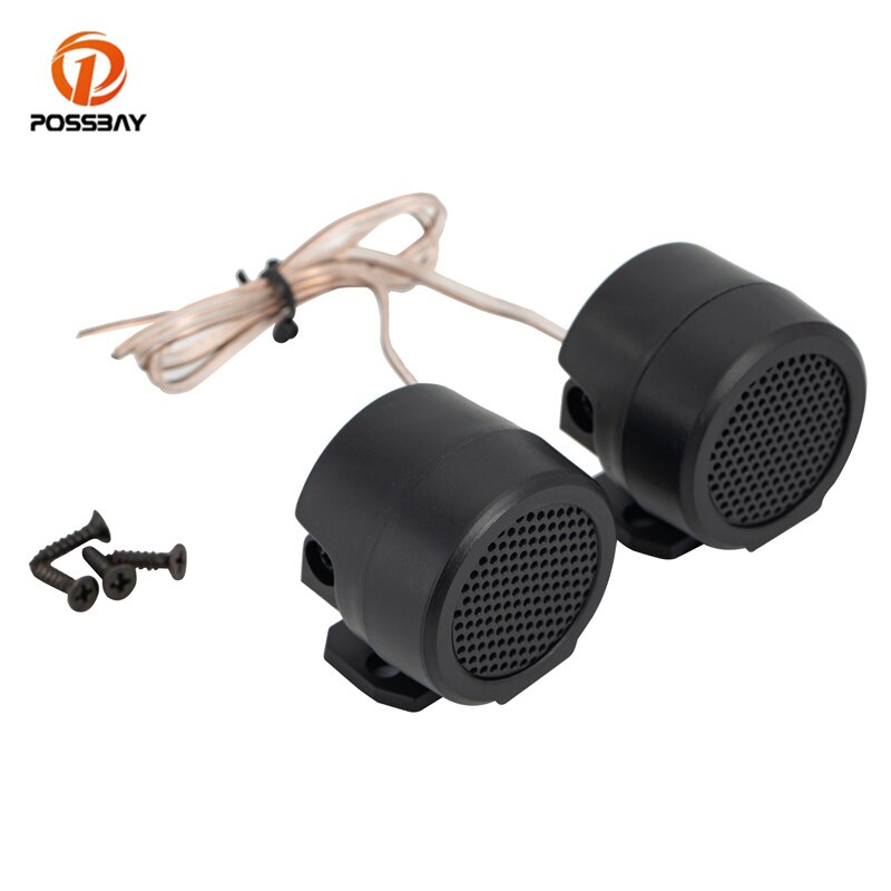 POSSBAY 2pcs/Set 500W Tweeter Speaker Audio Sound Speaker Dome Loudspeaker High Efficiency Capacitor for DIY Car Audio System