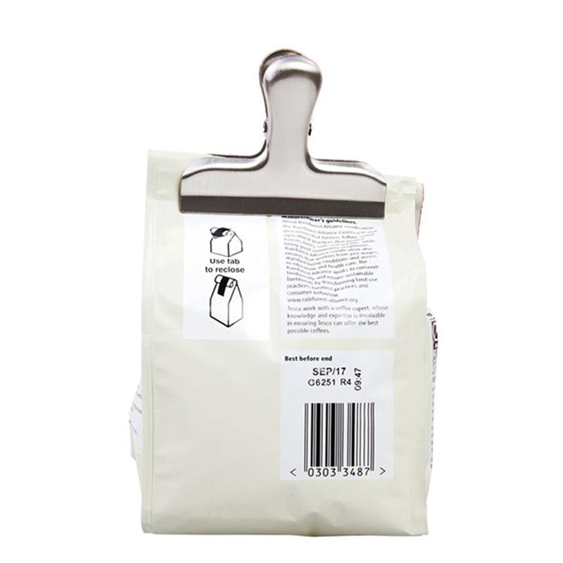 OUNONA-fermeture du sac, 12 pièces, en acier inoxydable, Clips de scellage du sac, pour conserver la fraîcheur