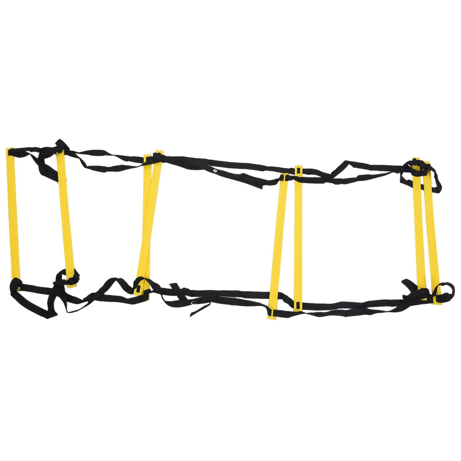 8-Rung 4M Agility Ladder Coordination Ladder for Speed Football Soccer Football Fitness Feet Training, Yellow + Black