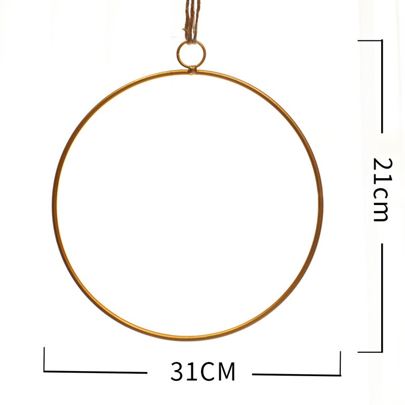 Jo liv hengende måke ornament blomsterkrans krans ordning geometri stativ til baby dusj bryllupsfest landskaps rekvisitter: Rund