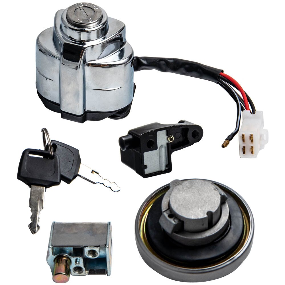 Tenningsbryter bensintank nøkkelsett for honda shadow spirit 750/ shadow vlx 600