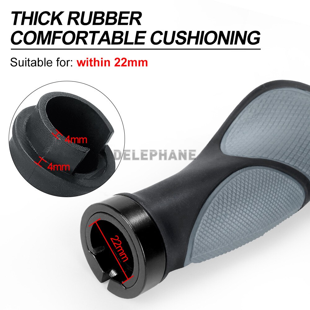 Bike Handlebar Grips Ergonomic Mountain Bike Grips Aluminum Double Lock-on MTB BMX Scooter Downhill Foldable Urban Bicycle Grips