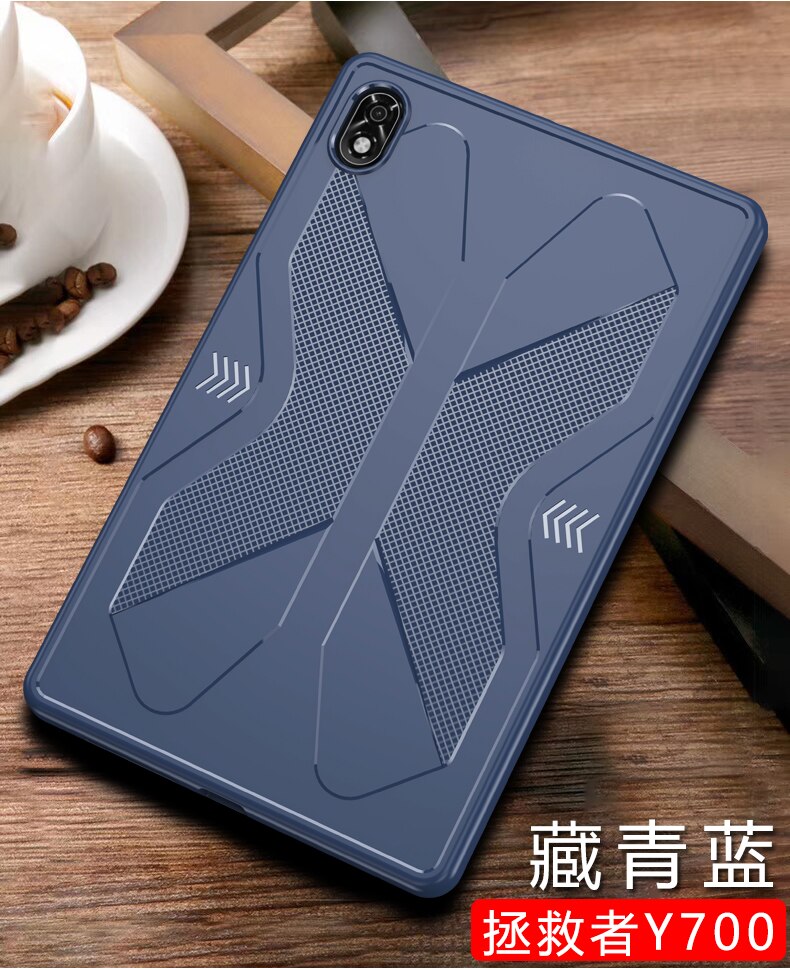 Voor Lenovo Legioen Y700 8.8 Inch Soft Tpu Matte Shockproof Phone Case Voor Lenovo Legioen Y700 Beschermende Cover Coque fundas: Blue