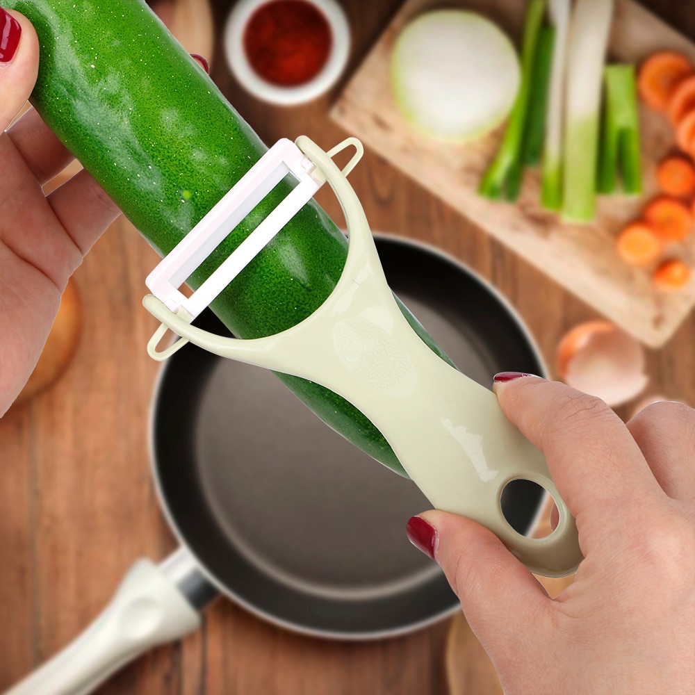 Éplucheur de légumes, coupe-légumes, trancheur, éplucheur, zesteur, carotte, pomme de terre, râpe, gadgets, outil de cuisine, plastique, céramique, éplucheur de fruits