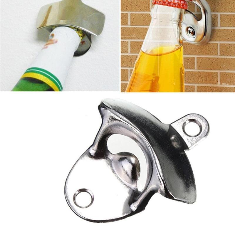 Keuken Gereedschap Flesopener Brons Wall Mount Open Soda Wijnglas Bars Cap Keuken Bier Flesopener W5J9