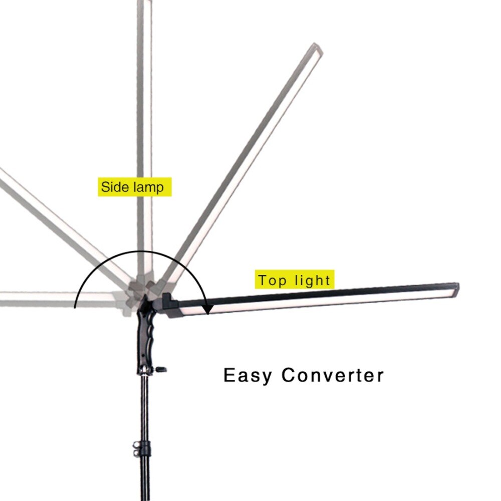 GSKAIWEN-Luz LED H-400 para vídeo, lámpara de mano, iluminación LED para estudio fotográfico, brillo ajustable de 5600K (no incluye trípode)