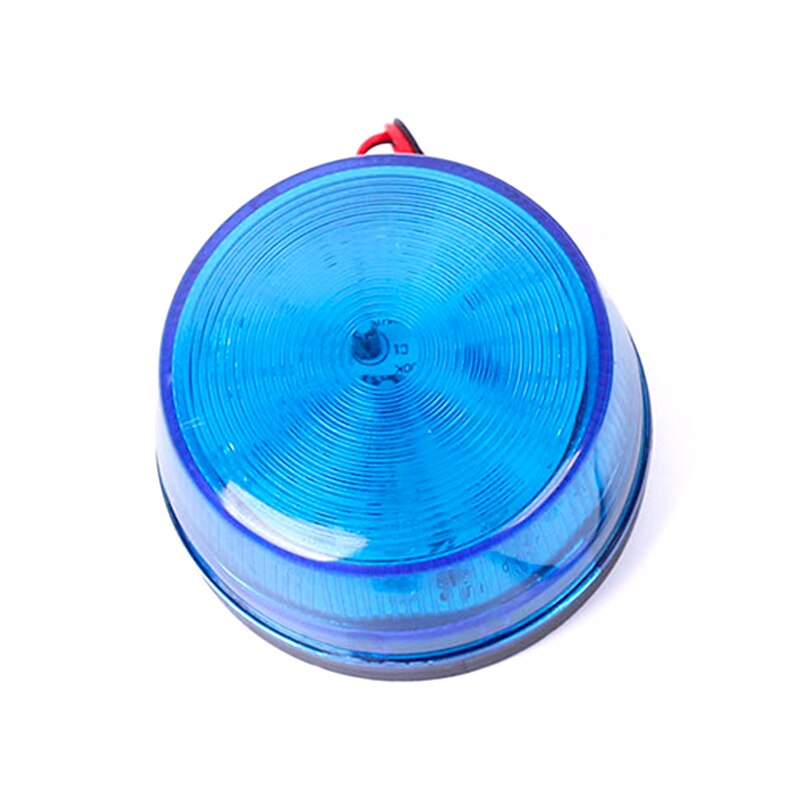 12v sikkerhedsalarm strobesignal sikkerhedsadvarsel blinkende led-lampe 90s/ minut trafikalarm signallampe blå / rød / gul: Blå