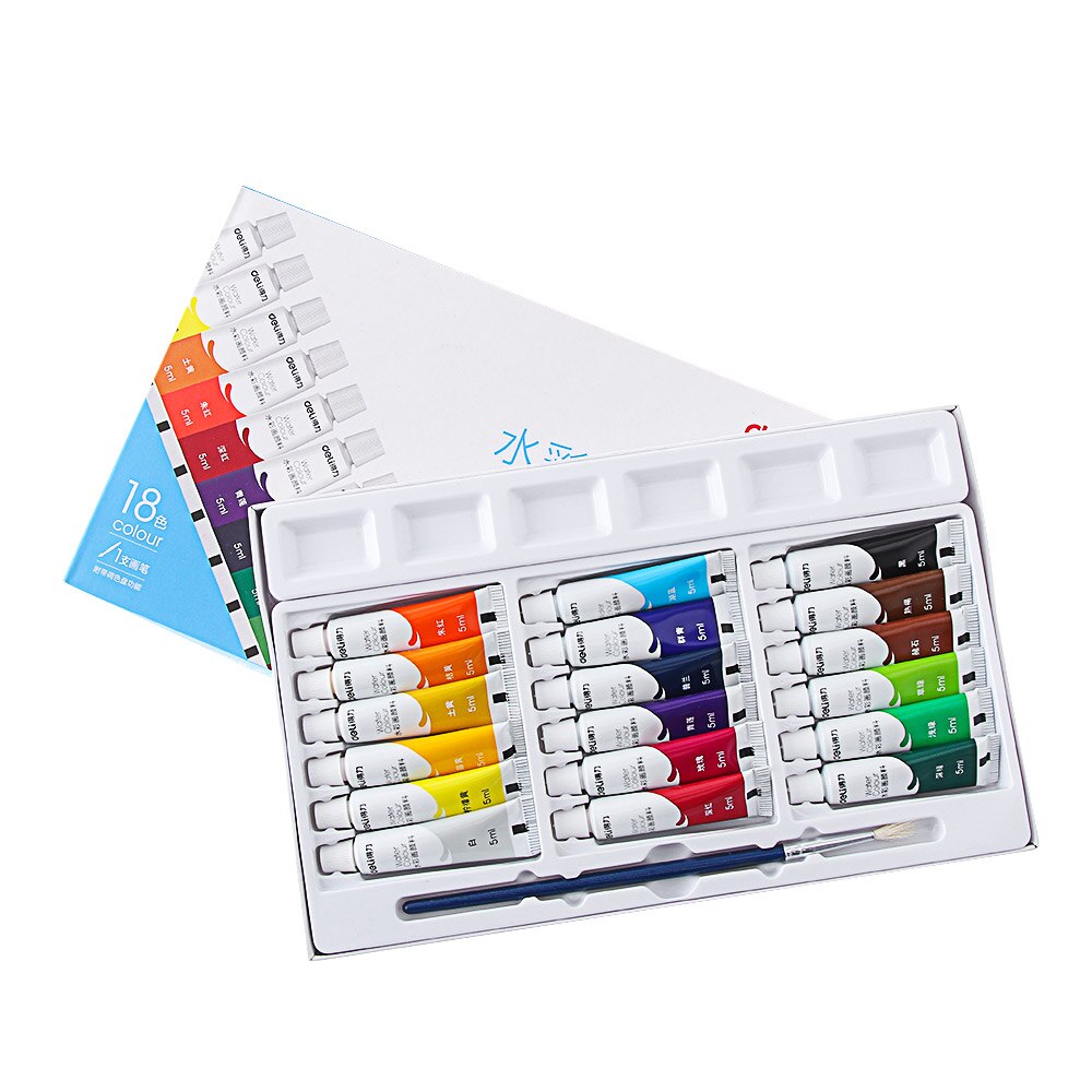 12/18/24 Colors Acrylic Draw Pigment Artist Set of Aquarelle Paint Tubes Graffiti Painting Artist Supplies 5ml