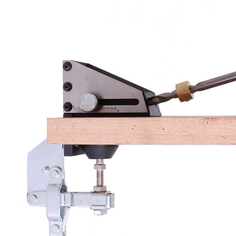 Outil de perçage Oblique pour le travail du bois Guide de perforateur Guide de perçage incliné outil de perçage de gabarit pince et pas de foret Kit de charpentier