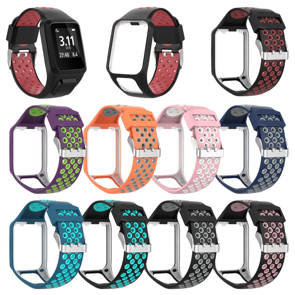 Wrist Band Strap for TomTom 2 3 Runner Spark Music Replacement Bracelet Soft Watchband Silicone Belt Watch Bracelet Accessory