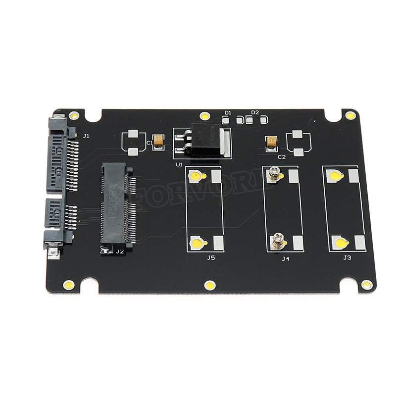 Msata Naar Sata Adapter 2.5 Inch Sata Naar Msata Mini Pcie SATA3 Converter Kaart Met Case