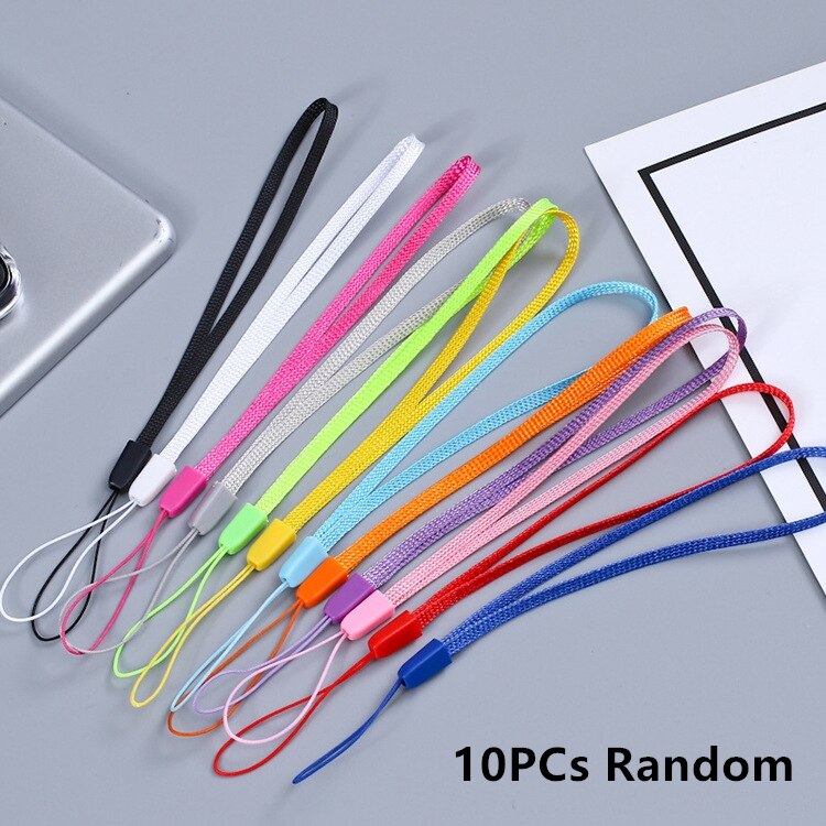 1/5/10 Pcs Kleurrijke Hand Wrist Lanyard Riem String Voor Iphone 7 8X6 Usb Flash drives Toetsen Sleutelhangers Id Naam Tag Badge Houders: 10pcs