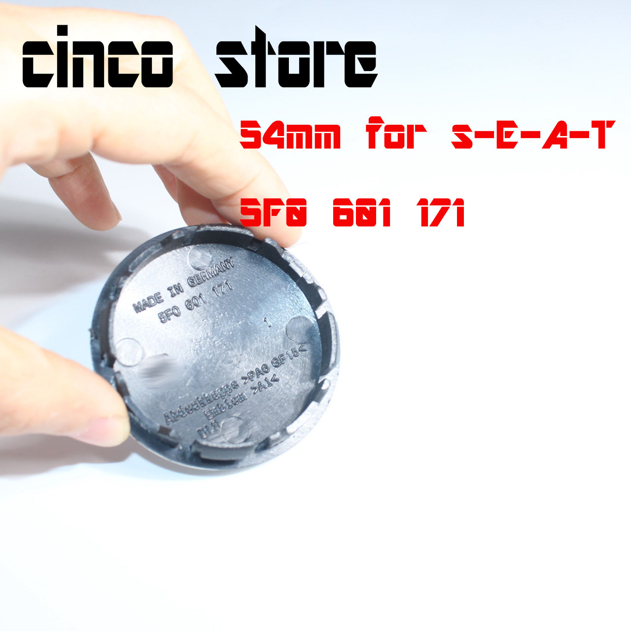 20 st 54mm svart silver abs hjulfälg nav centrumkapslar navkapslar 5 f 0 601 171 för ibiza leon bil