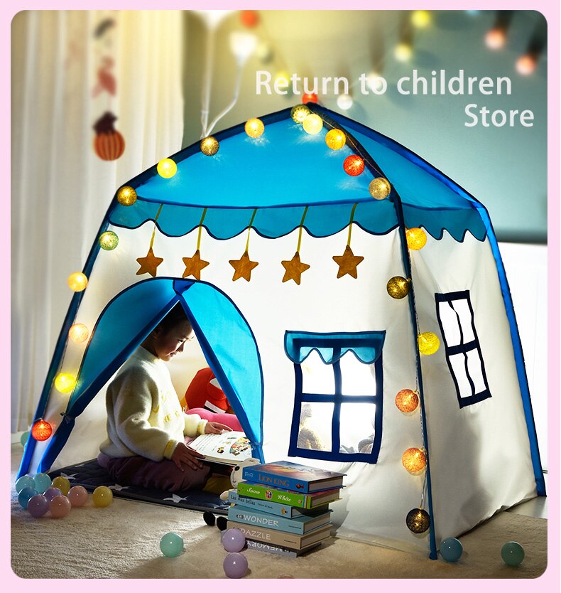 Spielen Zelt Tragbare Faltbare Tipi Prinz Folding Zelt Kinder Junge Cubby Kinder Outdoor Spiel houseToy Zelte Burg Elternschaft